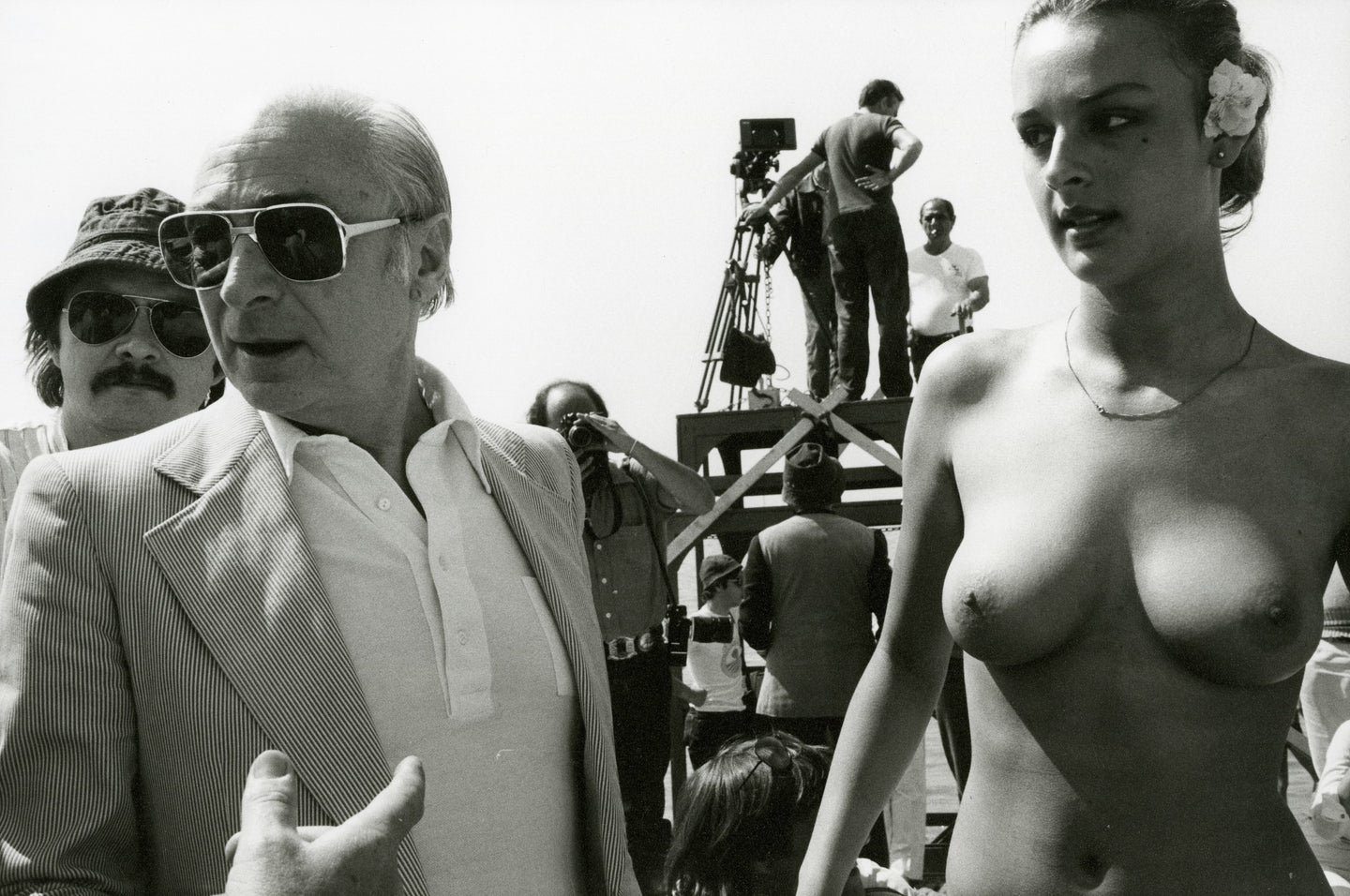 Filmset, Cannes Festival, 1980 | Foto: Guy Le Querrec (*1941, FR) | OstLicht Vintage Photo Sale