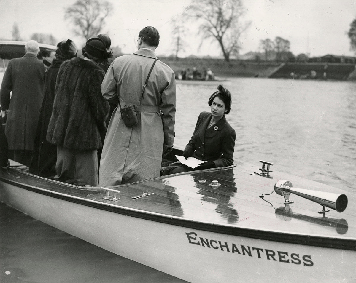 Princess Elizabeth, Head of the River Race, London, 1951 | OstLicht Vintage Photo Sale
