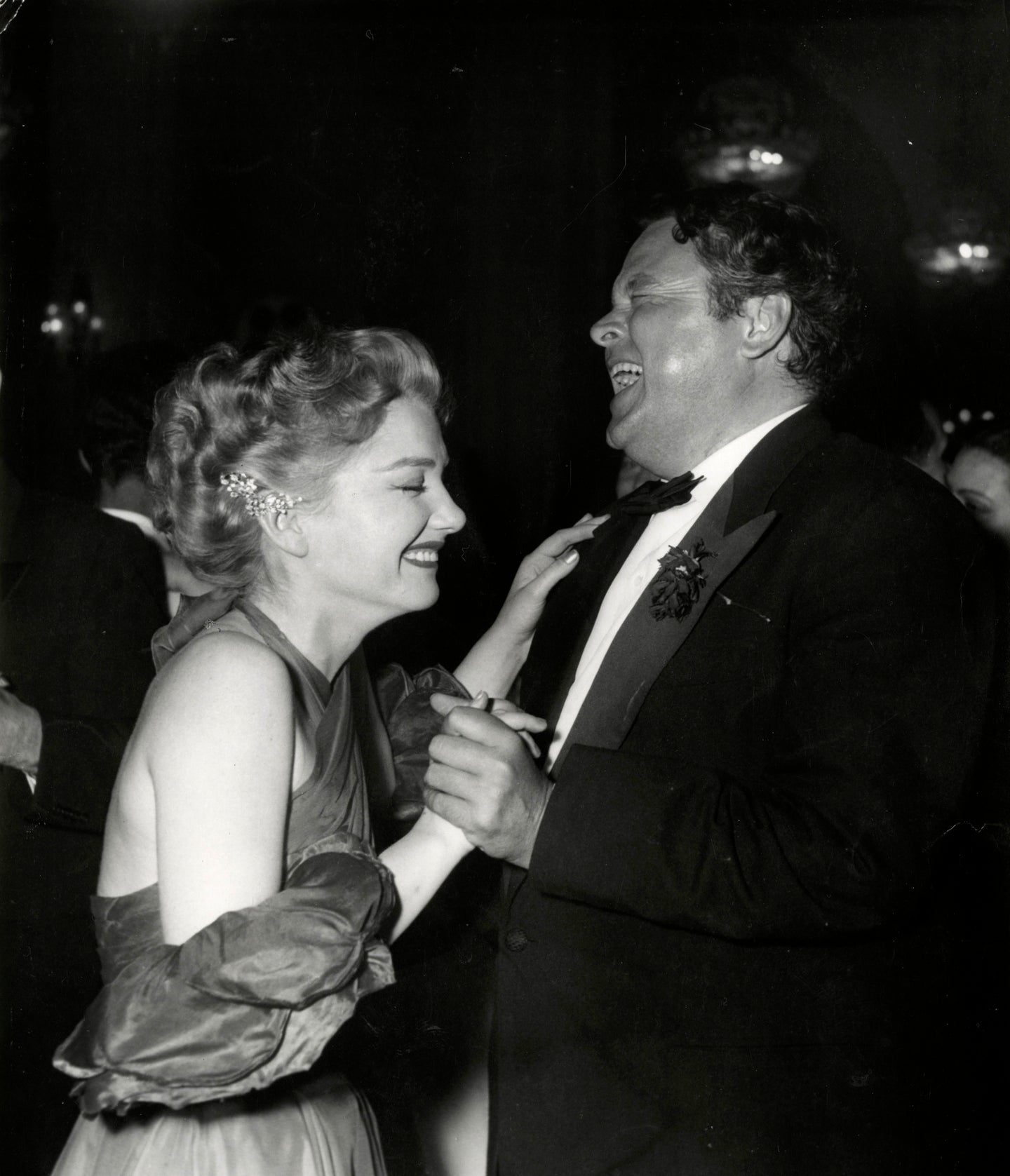 Orson Welles & Ann Baxter, Cannes Film Festival, 1953 | OstLicht Vintage Photo Sale