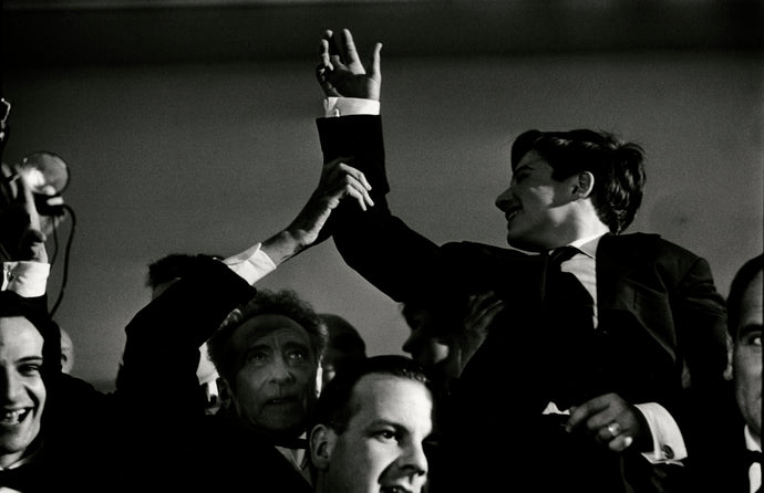 Jean-Pierre Léaud & Jean Cocteau, Cannes Film Festival, 1959 | Foto: Claude Azoulay | OstLicht Vintage Photo Sale