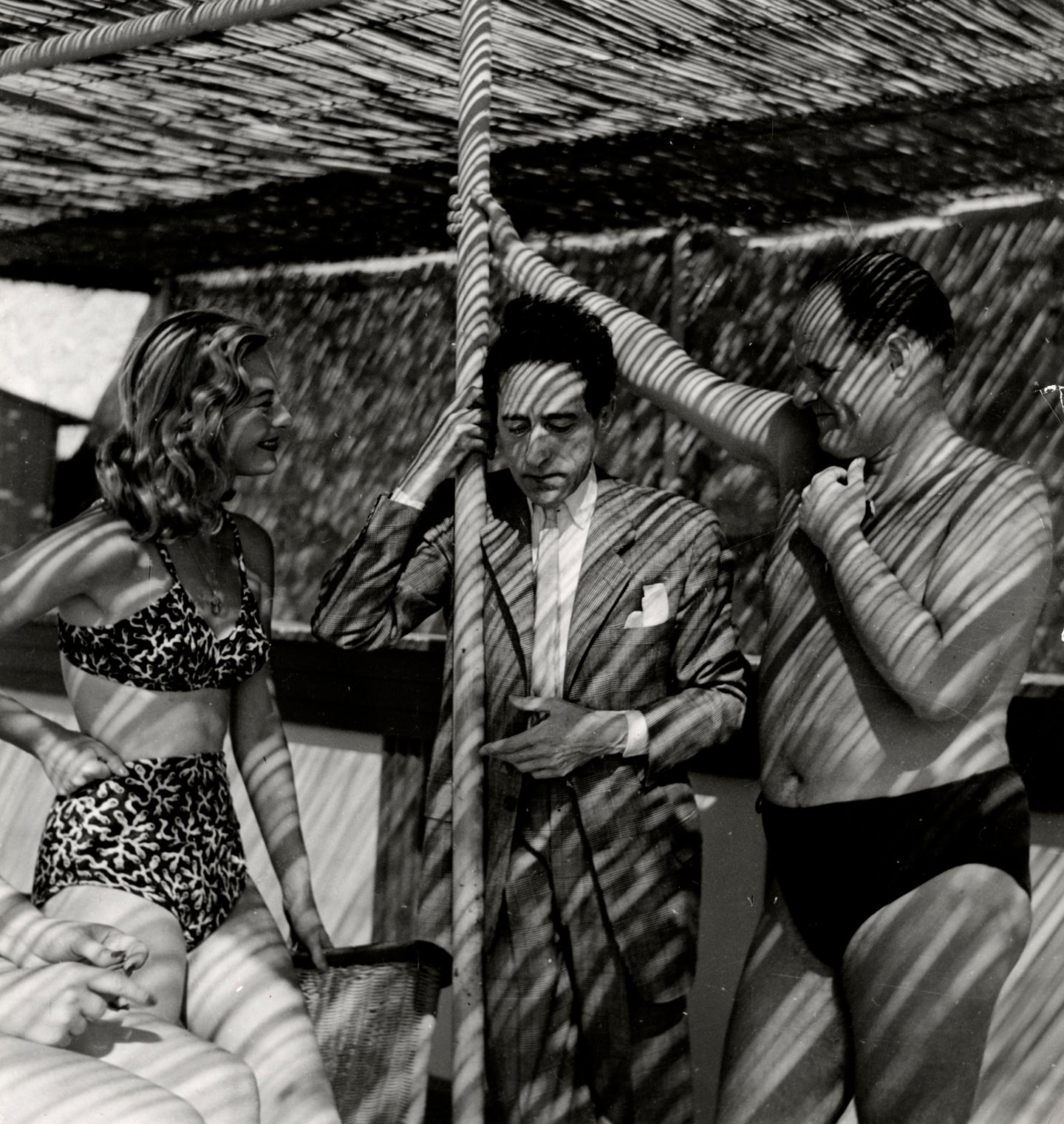 Michelle Morgan, Jean Cocteau & Jean Delannoy, 1. Cannes Film Festival, 1946 | Foto: Serge Lido | OstLicht Vintage Photo Sale