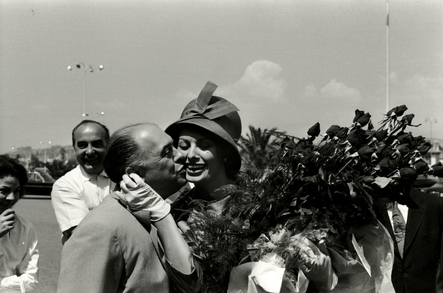 Carlo Ponti & Sophia Loren, Cannes Film Festival, 1959 | Foto: André Sartres | OstLicht Vintage Photo Sale